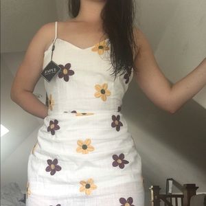 Cute linen ZAFUL summer dress L